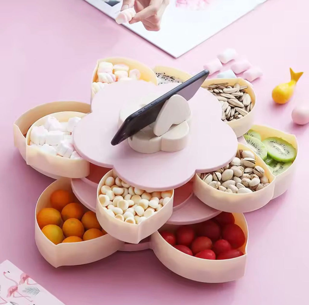 SnackSpin™ - Le Plateau Apéro Fleur