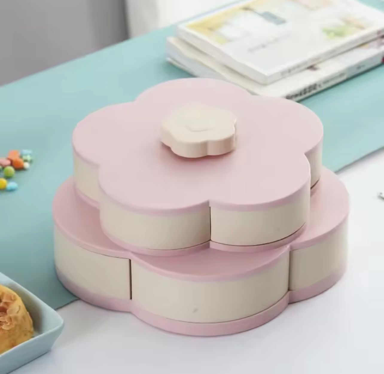 SnackSpin™ - Le Plateau Apéro Fleur